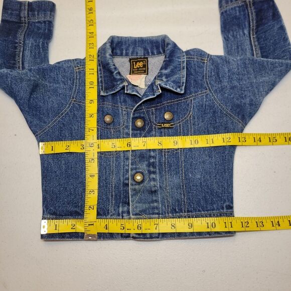 Lee Vintage Kids Blue Denim Jean Trucker Jacket - Picture 7 of 15